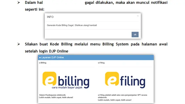 Simulasi e-Filing Kurang Bayar