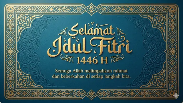 Contoh Kartu Ucapan Idul Fitri 2025