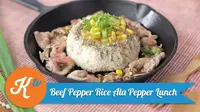 Sajikan beef paper rice untuk santapan lezat yang kaya protein dan nutrisi. (Kokiku Tv)