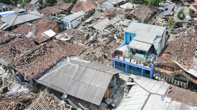 Gempa Cianjur Hancurkan Pemukiman Warga di Desa Sarampad