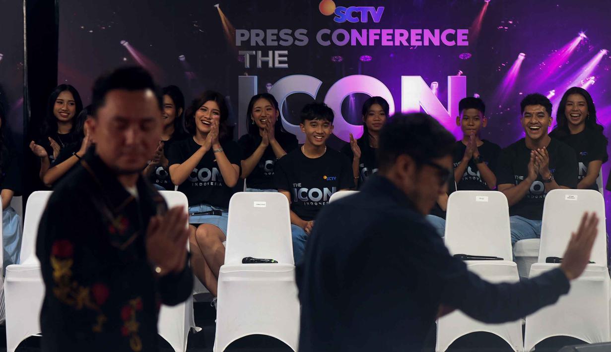 Ajang ini akan tayang perdana, secara langsung, mulai Senin, 13 April 2026, pukul 21.00 WIB. Tampak dalam foto, suasana peluncuran ajang pencarian bakat The Icon Indonesia di SCTV Tower, Jakarta, Senin (6/4/2026). (Kapanlagi/Budy Santoso)