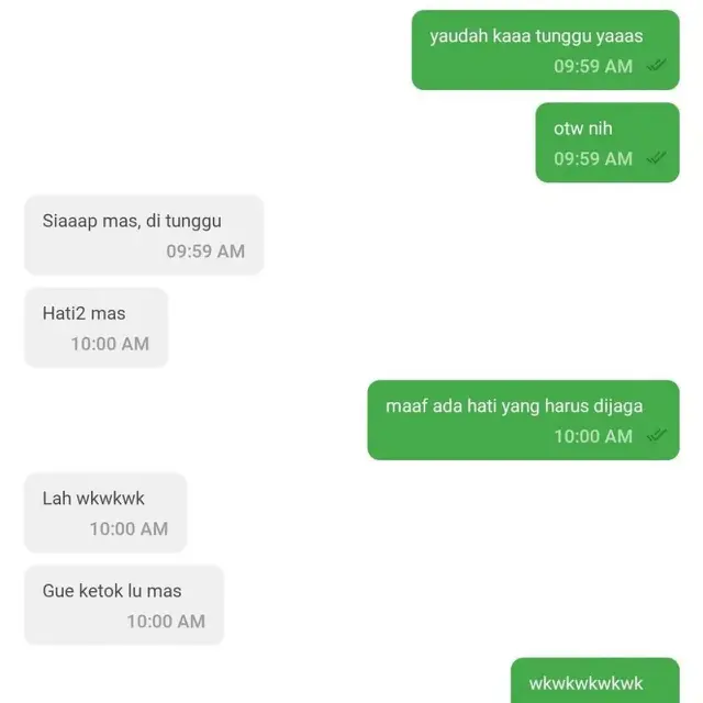 8 Chat Driver Ojol dan Pelanggan Ini Bak Teman Dekat, Akrab Banget