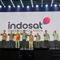 Peresmian merger Indosat-Tri yang kini bernama Indosat Ooredoo Hutchison oleh para direksinya. (Liputan6.com/ Agustinus Mario Damar).