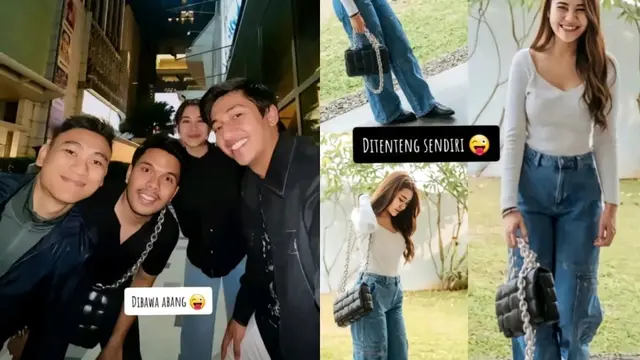 Aaliyah Massaid dengan tas mewah (Instagram/aaliyah.massaid)