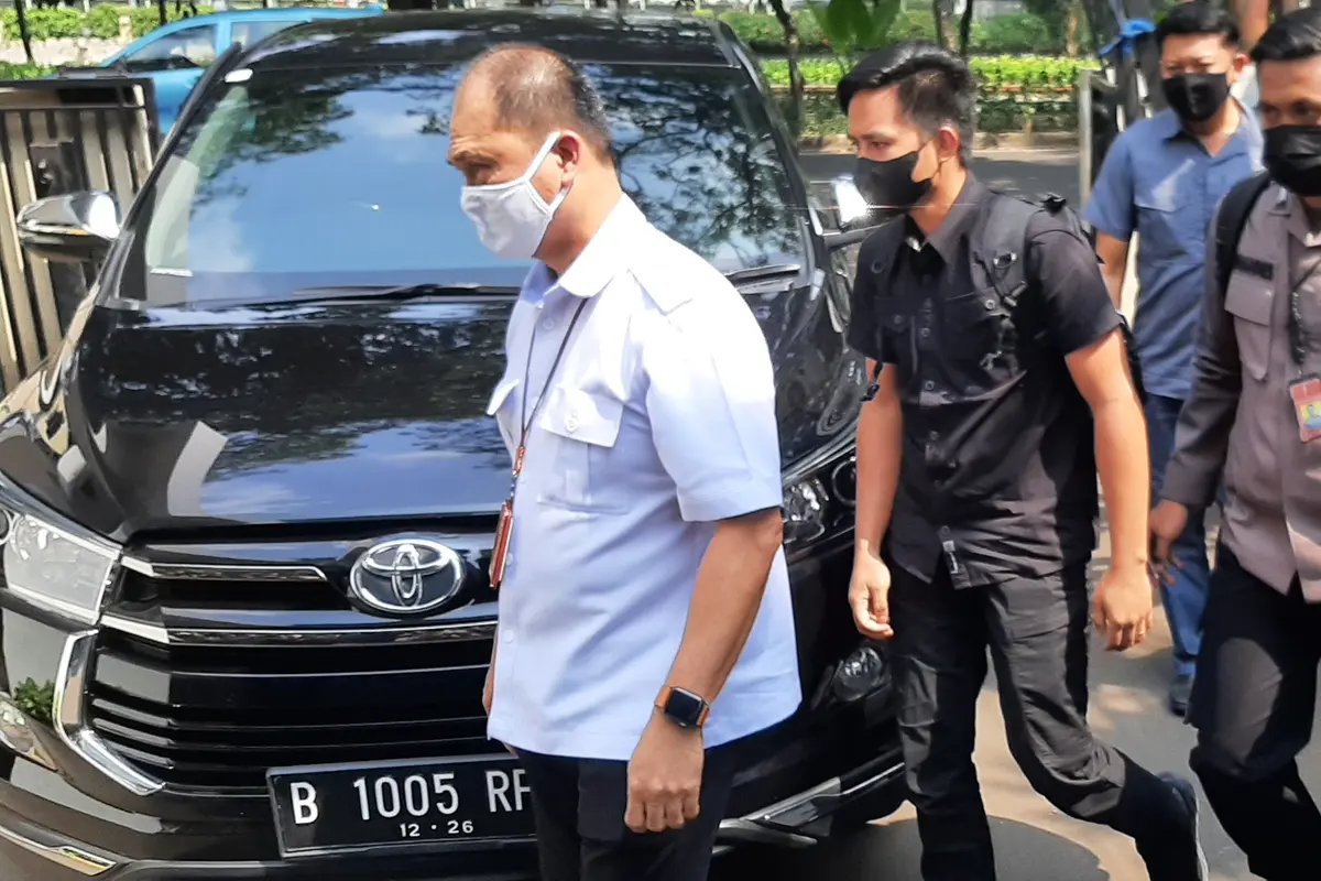 Bharada RE atau Richard Eliezer (dua dari kiri) penuhi panggilan Komnas HAM
