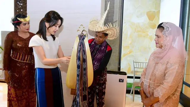 Ibu Iriana Joko Widodo dan Ibu Negara Korea Selatan, Madam Kim Keon-hee