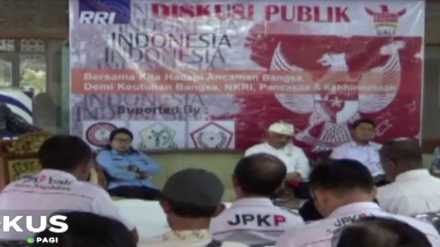 Diskusi publik bertema "Membangun Kebersamaan Untuk Hadapi Ancaman Keutuhan Bangsa dan NKRI" dihadiri berbagai elemen masyarakat di Bali