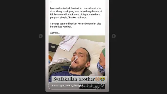 Gary Iskak Sakit Kanker Hati Akut