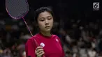 Pebulu tangkis Hong Kong, Tsz Huen Lam saat tampil pada Asian Para Games cabang bulu tangkis RR 3 di Istora Senayan, Jakarta, Kamis (11/10). (Bola.com/Vitalis Yogi Trisna)