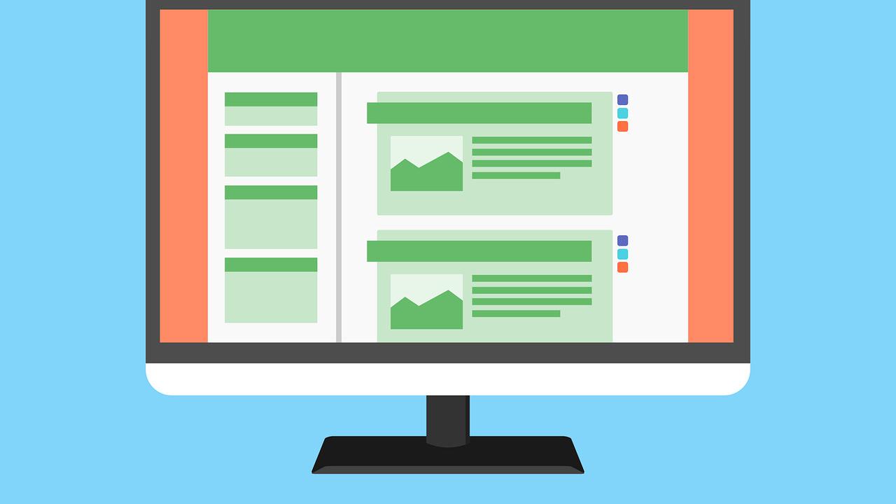 Ilustrasi situs web, website, internet