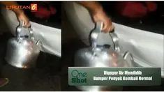 Waah... Bemper mobil yang penyok ini jadi normal kembali setelah disiram air panas. Nggak percaya? Buktikan di videonya berikut 