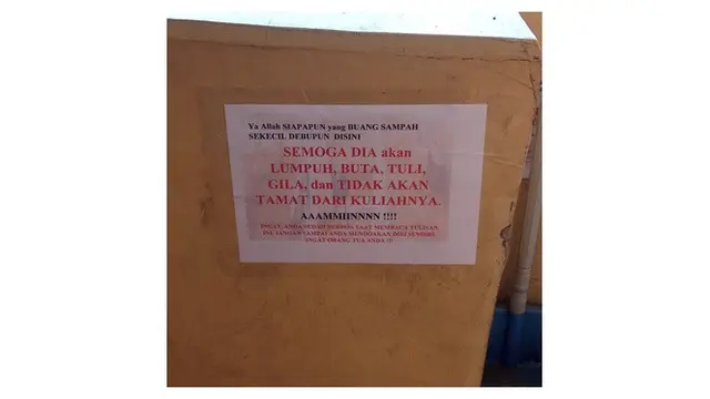 Peringatan di kos (Sumber: Twitter/@aqsyp_)
