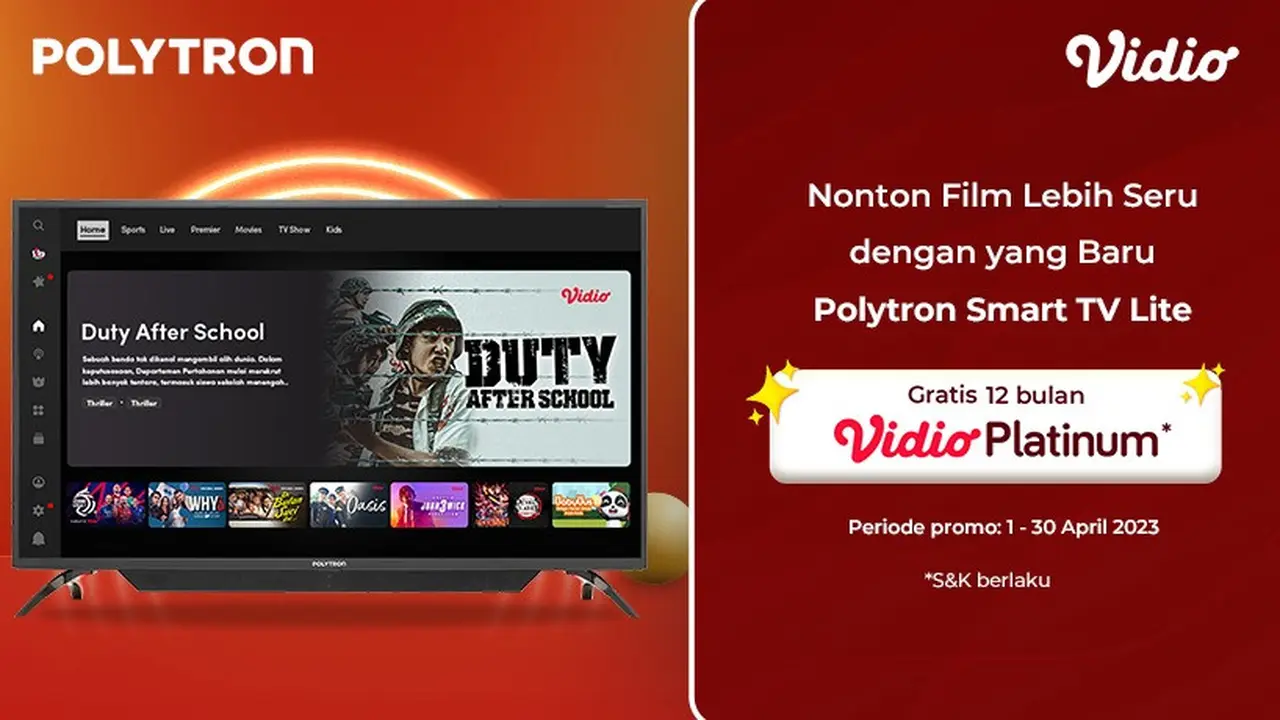 Pada kuartal kedua tahun 2023, Vidio mengumumkan kerjasama dengan Polytron