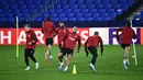 SL Benfica tampak punya performa yang buruk di Liga Champions Eropa musim ini. (ANDER GILLENEA / AFP)