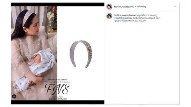 9 Koleksi Ikat Rambut dan Bandana Nagita Slavina Ini Harganya Bikin Geleng Kepala