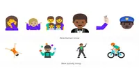 Google berencana akan menggulirkan pembaruan desain emoji ini di sistem operasi Android N. (Doc: The Verge)