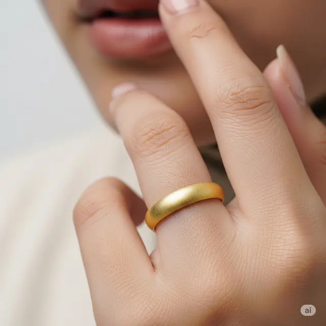 Model Cincin Emas Simple Elegan. Foto: Gemini