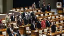 Tampak Wakil Ketua DPR Lodewijk F Paulus, Sufmi Dasco Ahmad, hingga Rachmat Gobel turut hadir dalam sidang. (Liputan6.com/Faizal Fanani)