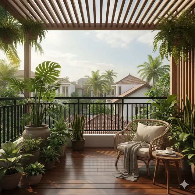 Ide Balkon Mungil untuk Rumah Tanpa Halaman