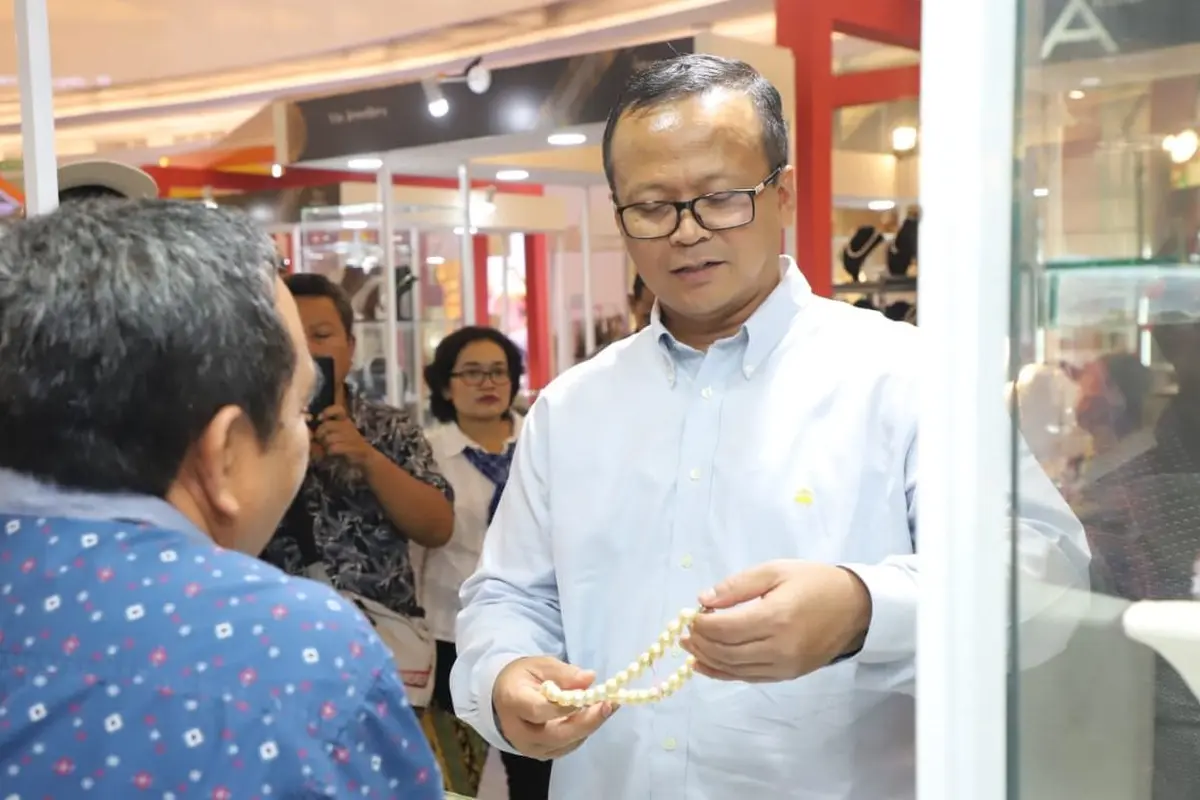Hari ketiga gelaran Indonesia Pearl Festival (IPF) ke-8 Tahun 2019 dihadiri Menteri Kelautan dan Perikanan, Edhy Prabowo. (Dok KKP)