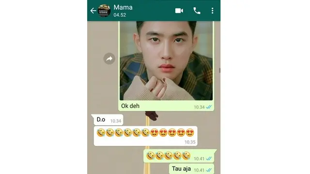 Chat kocak emak (Sumber: Twitter/@nandaaulin)