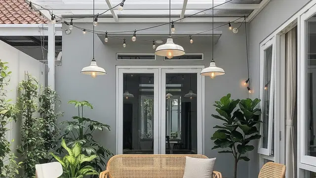 Desain Halaman Belakang Rumah Jadi Tempat Ngopi ala Cafe