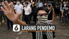Pemimpin Hong Kong Carrie Lam berlakukan aturan baru yakni larangan penggunaan penutup wajah bagi para demonstran.