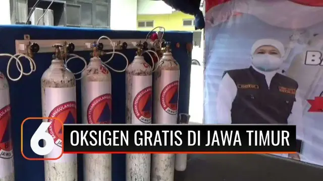 Bantu warga yang kesulitan untuk memenuhi kebutuhan oksigen pasien Covid-19 saat isolasi mandiri, Pemerintah Provinsi Jawa Timur membuka gerai isi ulang oksigen gratis dengan mendaftar terlebih dahulu secara online.