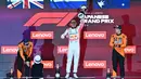 Tanpa mendapat perlawanan berarti saat balapan di GP Jepang, Max Verstappen merengkuh gelar juara perdananya di musim 2025. (MOHD RASFAN/AFP)