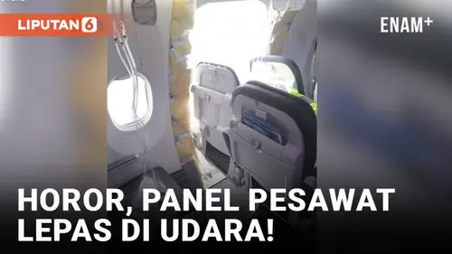 VIDEO: Heboh Panel Pesawat Alaska Airlines Lepas di Udara