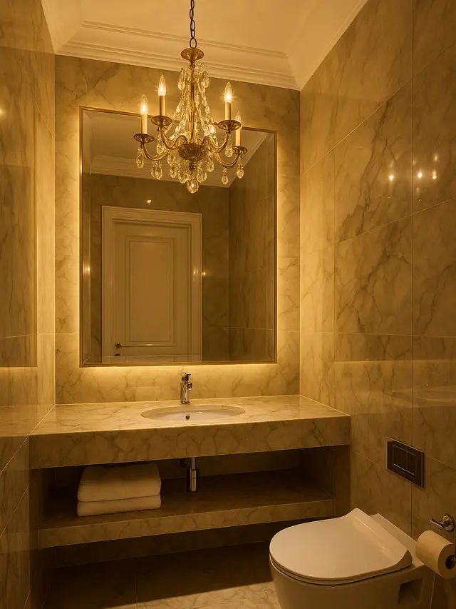 Model Kamar Mandi Kecil tapi Mewah (Image by ChatGPT)