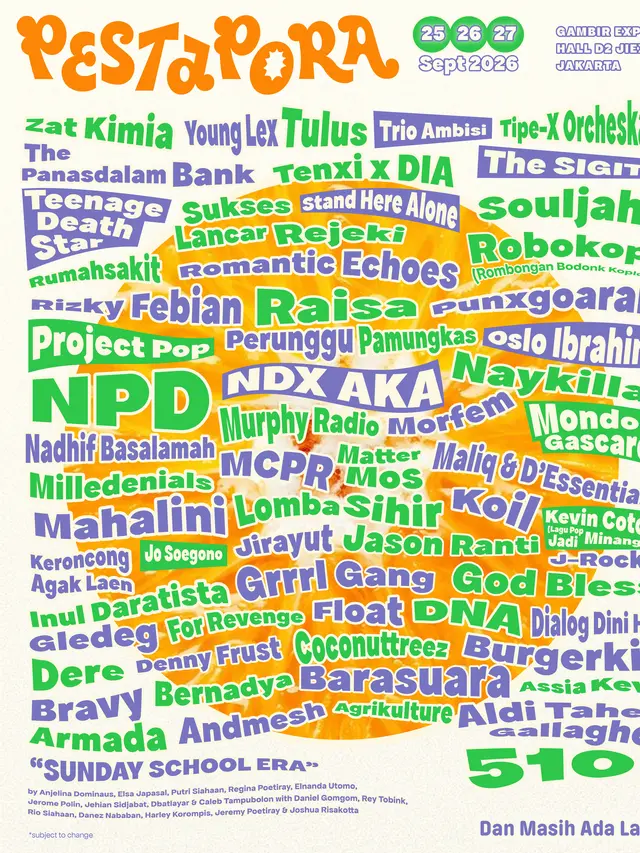 Lineup Pestapora 2026,