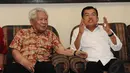 Dalam kunjungannya ini Jusuf Kalla meminta dukungannya dalam pemilihan presiden 2014 pada 09 Juli 2014. Senin (26/5/14) (Liputan6.com/Andrian Martinus Tunay)