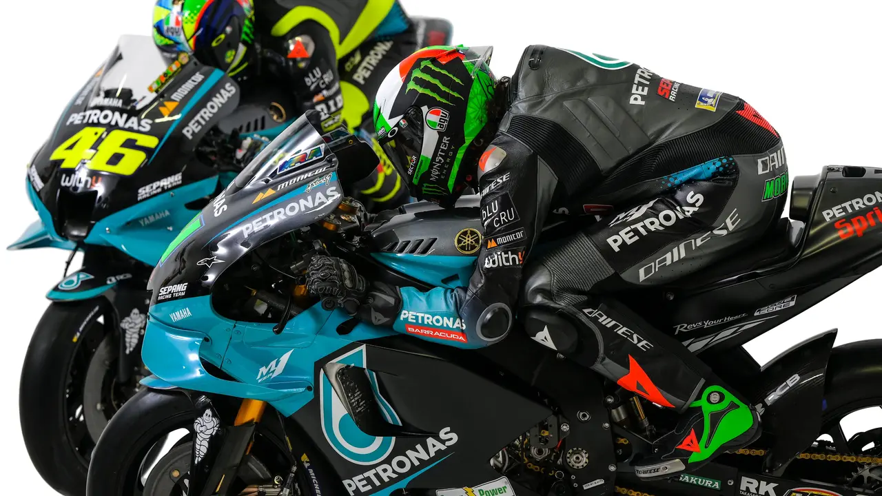 Valentino Rossi dan Franco Morbidelli