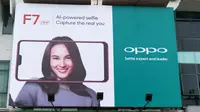 Penampakan Oppo F7 di billboard. (Doc: Istimewa)