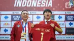 Pelatih timnas Indonesia, Shin Tae-yong (kanan) saat diperkenalkan oleh Ketua Umum Perserikatan Sepak Bola Seluruh Indonesia (PSSI) periode 2019-2023, Mochammad Iriawan di Ruang VVIP Stadion Pakansari, Kab Bogor, Jawa Barat, Sabtu (28/12/2019). (Liputan6.com/Helmi Fithriansyah)