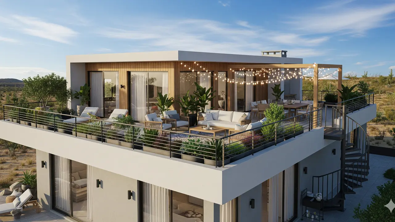 Rumah minimalis modern atap datar (Foto: Gemini)