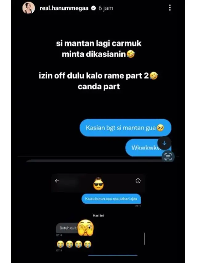 6 Potret Hanum Mega Curhat Suami Diduga Selingkuh, Masih Perhatian ke Mantan Pacar