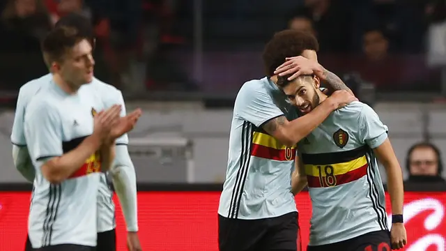 Selebrasi Pemain Belgia
