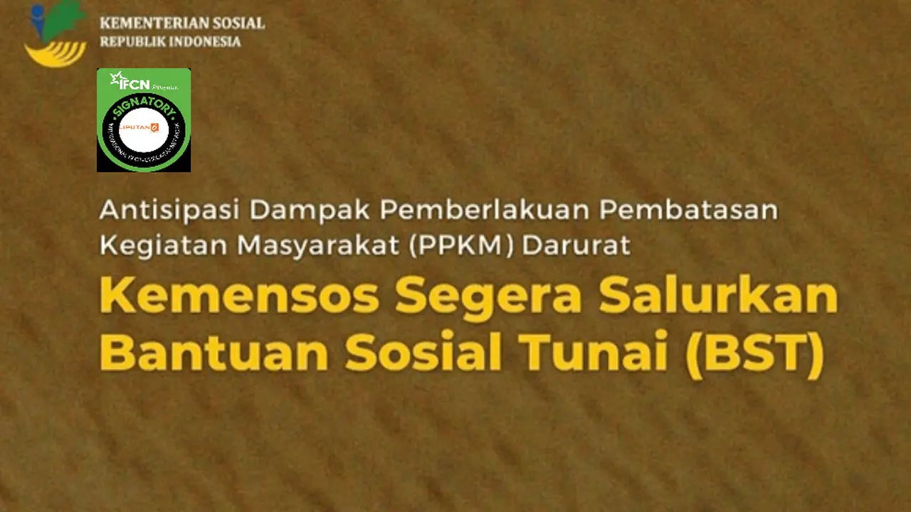 Tangkapan layar  klaim tautan untuk cek terdaftar bansos dari pemerintah