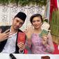 Achmad Megantara dan Angela Gilsha syuting adegan nikah di sinetron Dewi Rindu (Foto: Instagram/@cutkeke_xavier)