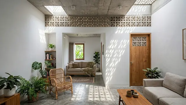 Ide Desain Rumah dengan Lahan Sempit (AI Generated)
