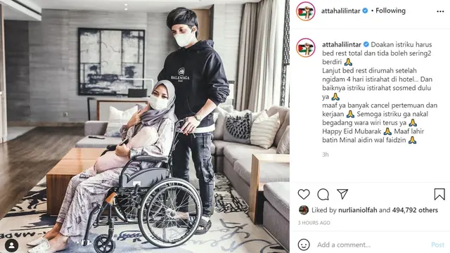 Aurel Hermansyah - Atta Halilintar (Foto: Instagram/@attahalilintar)