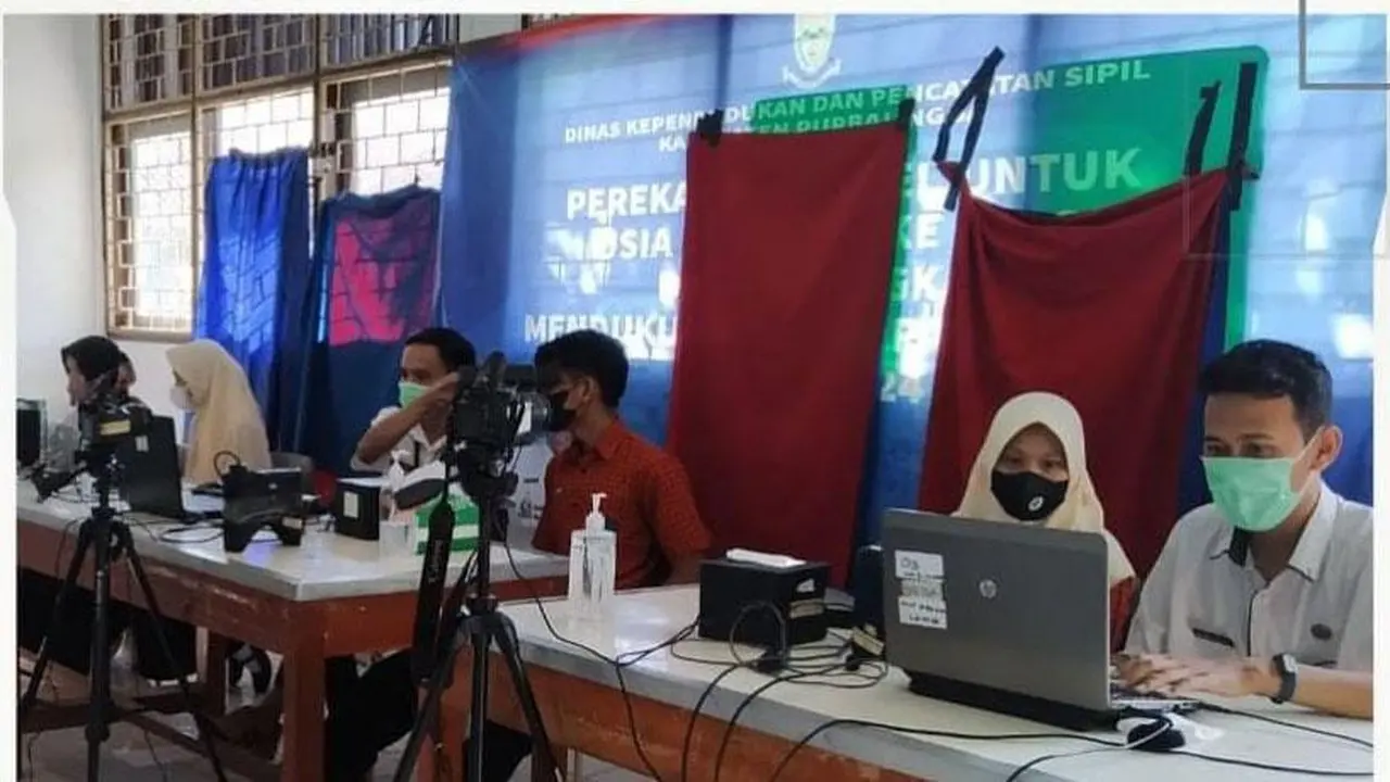 Perekaman KTP-el di Purbalingga, Jawa Tengah. (Foto: Liputan6.com/Humas Pemkab PBG)