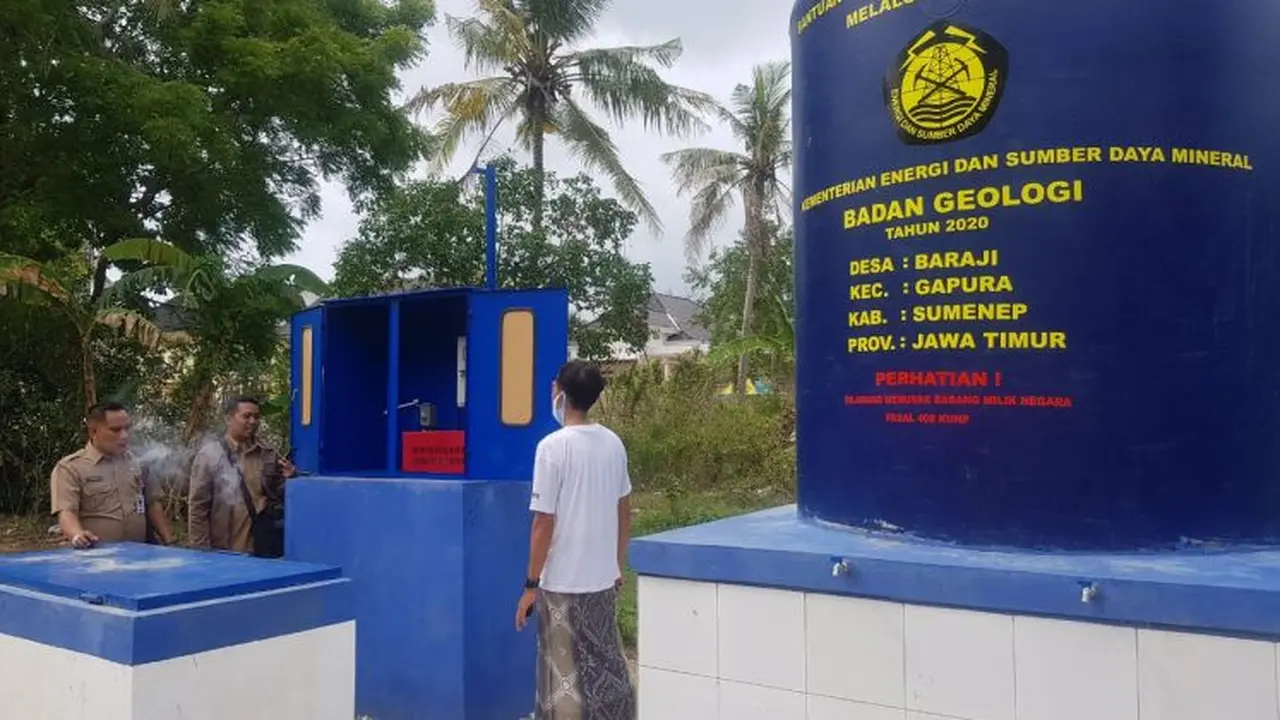 Ilustrasi pengambilan air tanah yang menggunakan izin. (Dok Kementerian ESDM)