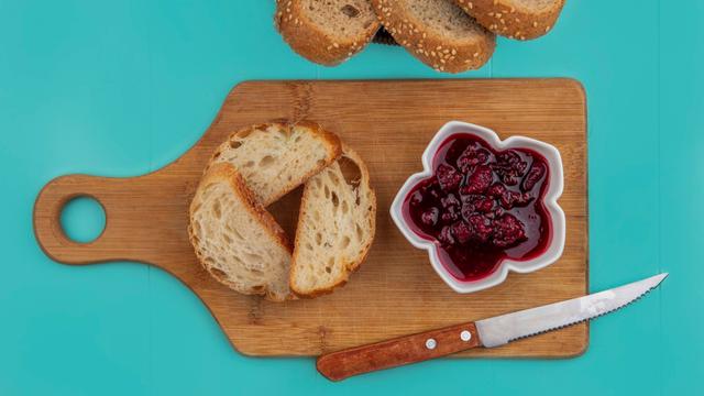 Baguette with Jam and Butter