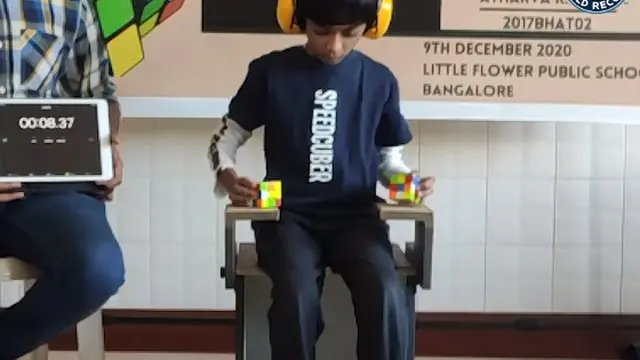 Bocah India pecahkan rekor dunia main rubik