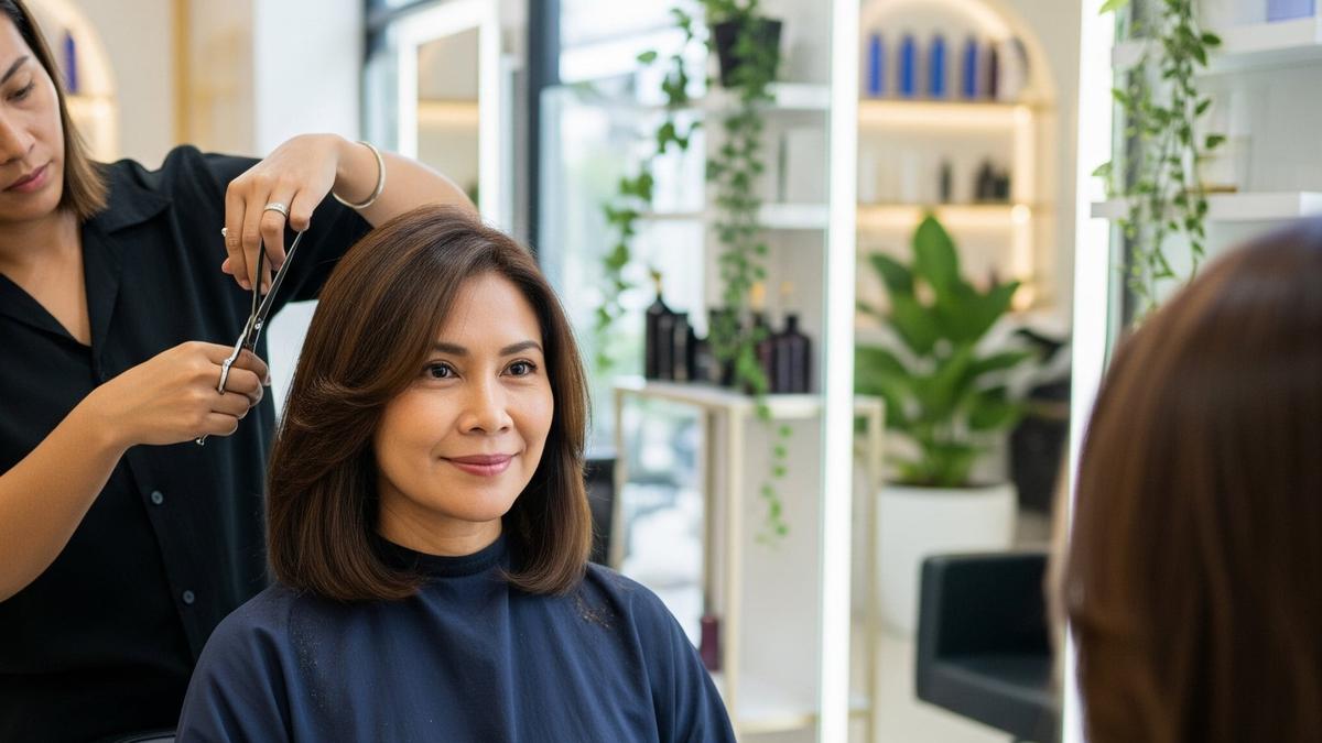 12 Potongan untuk Rambut Tipis Ibu-Ibu 50 Tahun, Praktis, Awet Muda, dan Penuh Percaya Diri