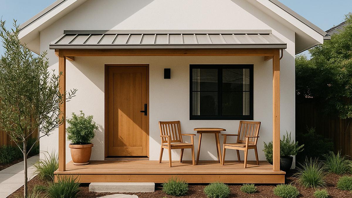 8 Model Rumah Sederhana dengan Teras dan Taman Mini ala Pinterest yang Cocok Buat Lahan Mungil