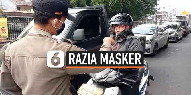 VIDEO: Razia Masker, Pengendara Ribut dengan Satpol PP